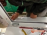 Крепление подоконника со стороны балкона